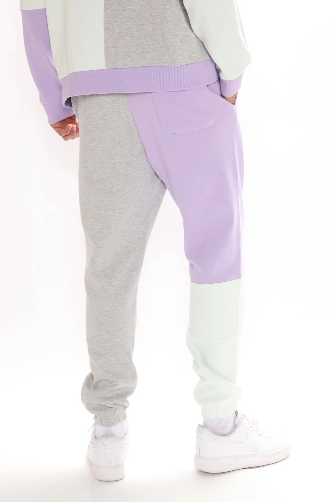 3 Way Color Block Jogger - Purple/combo