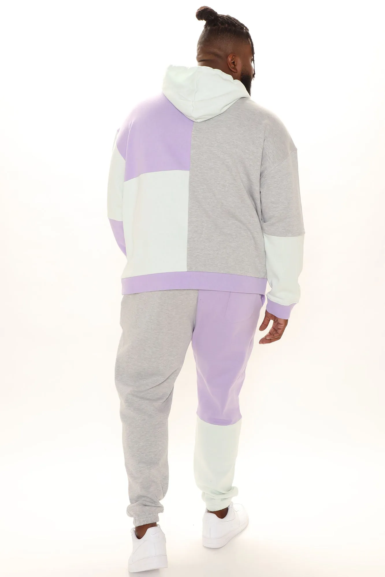 3 Way Color Block Jogger - Purple/combo