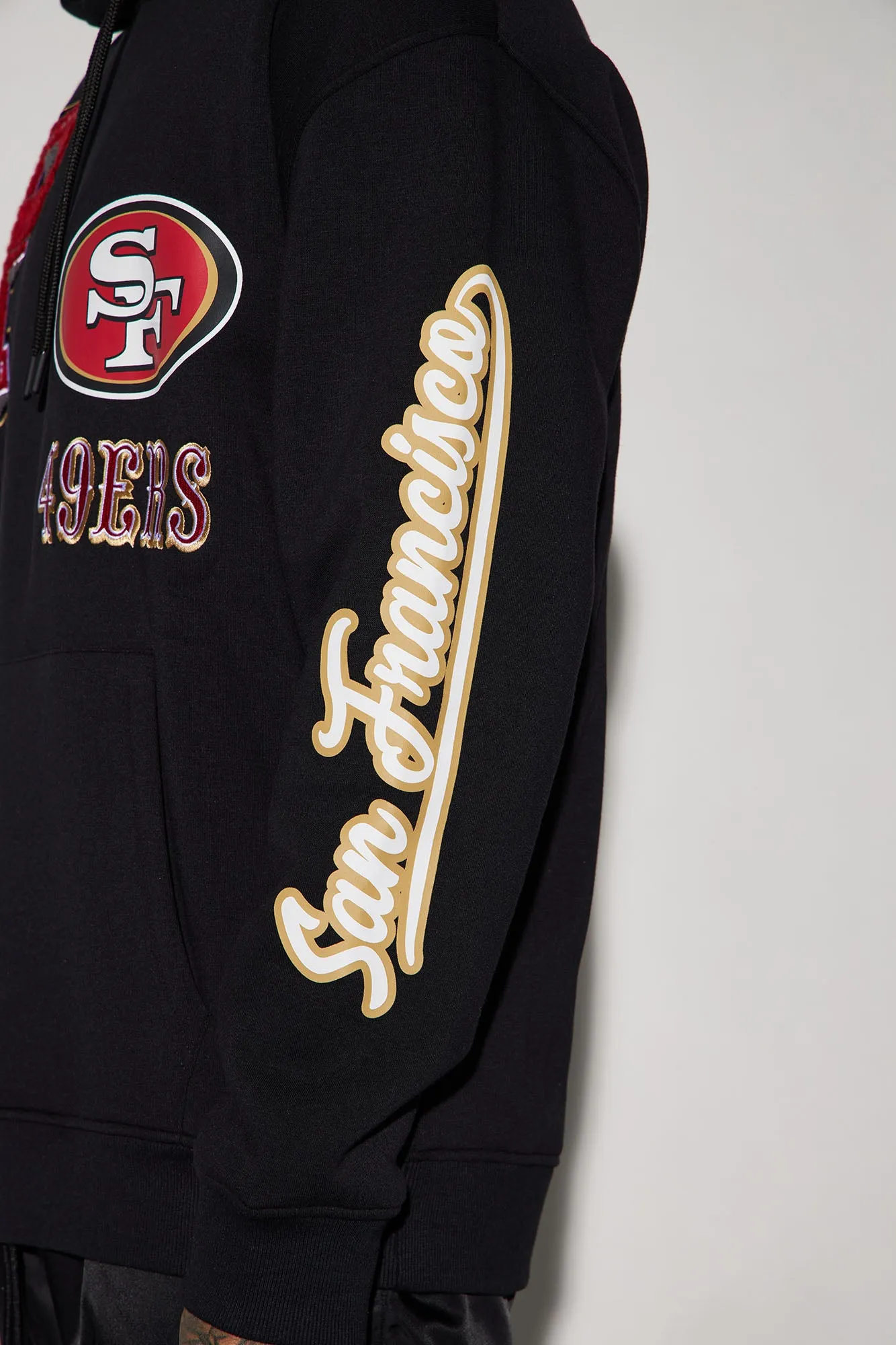 49ers Campus Hoodie - Black