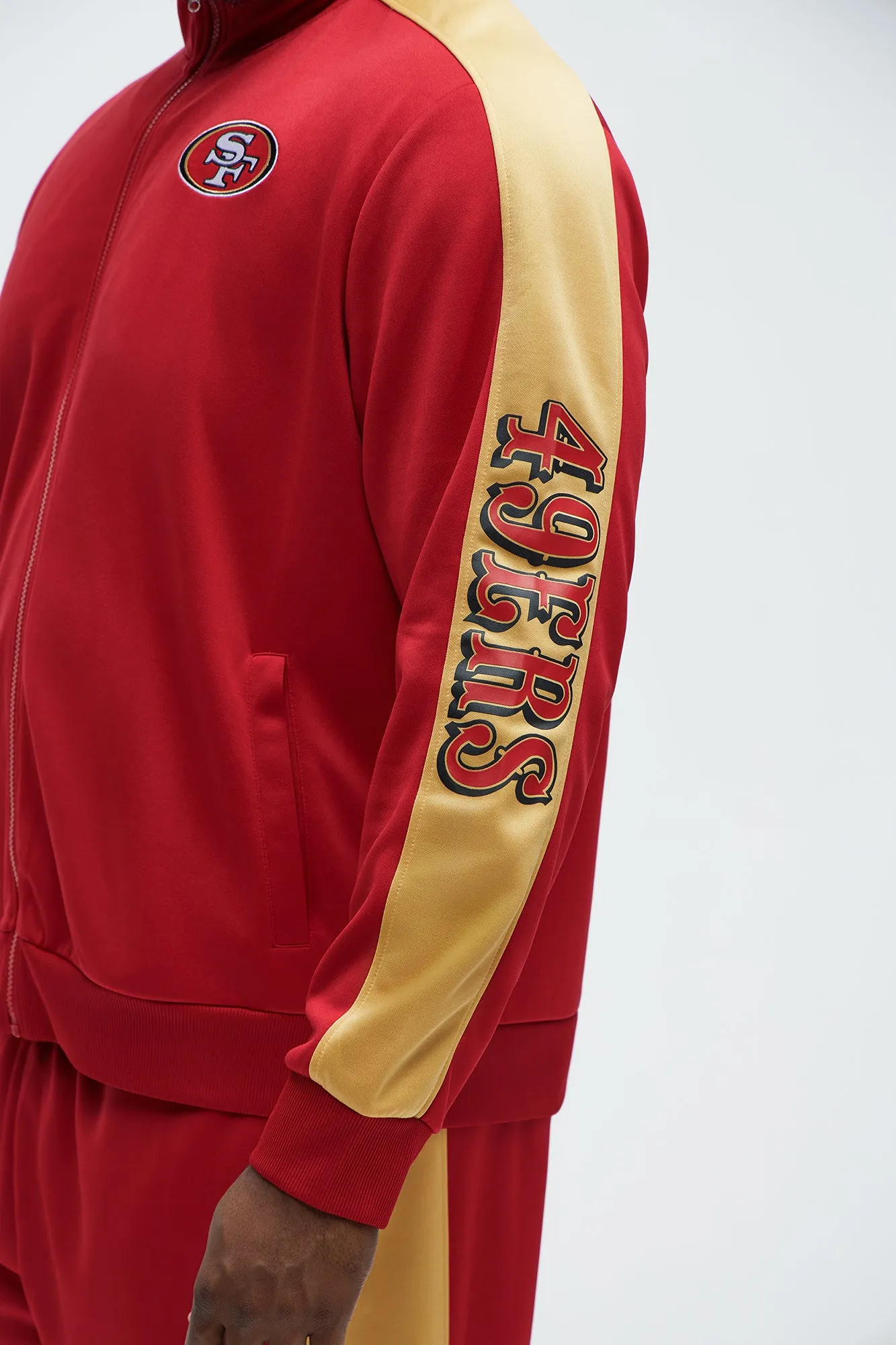 49ers Stand By Track Jacket - Red/combo