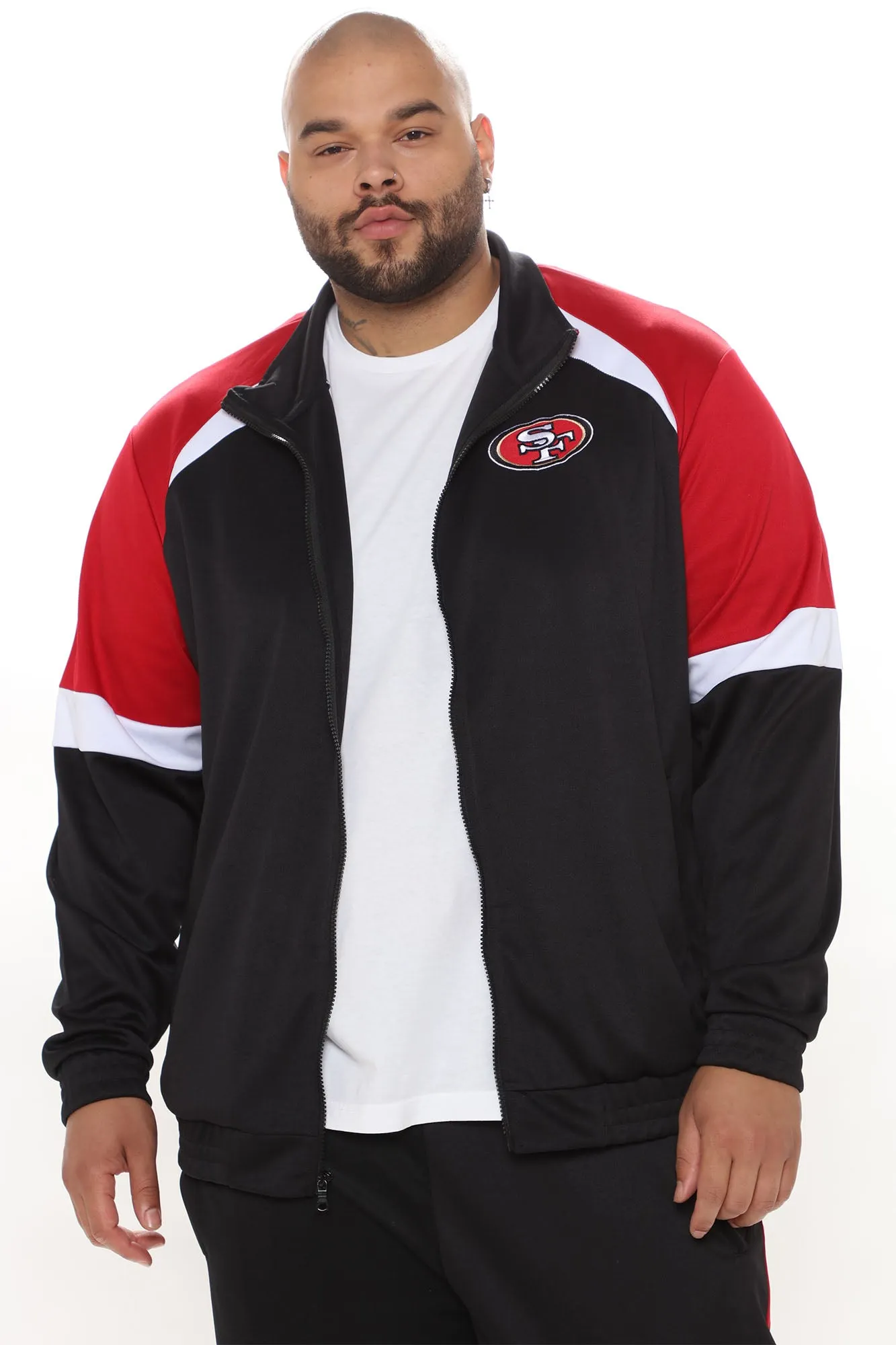 49ers Track Top - Black