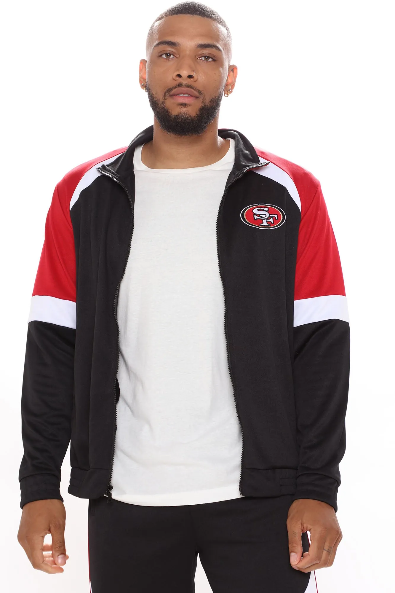 49ers Track Top - Black