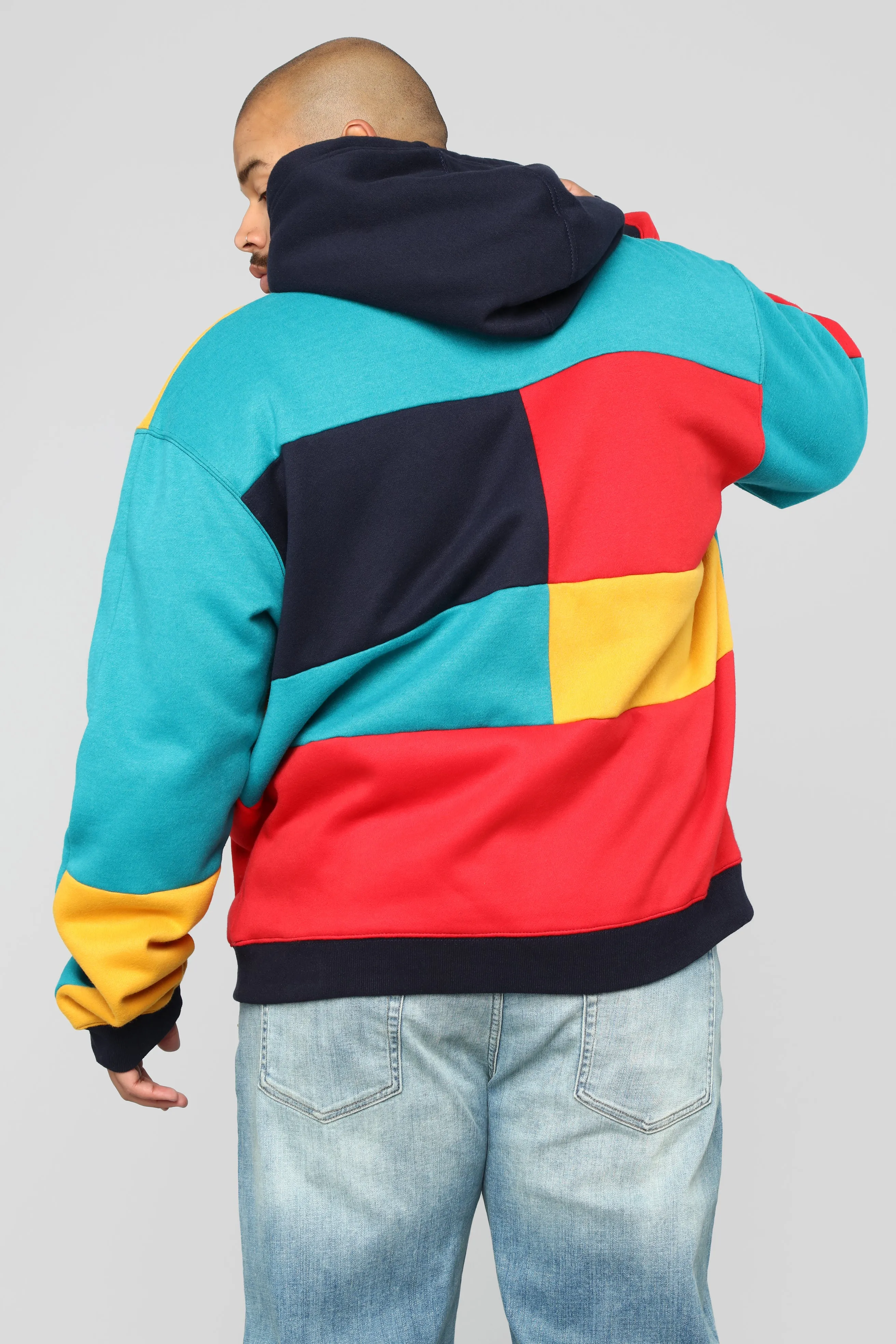 80's Colorblock Hoodie - Multi