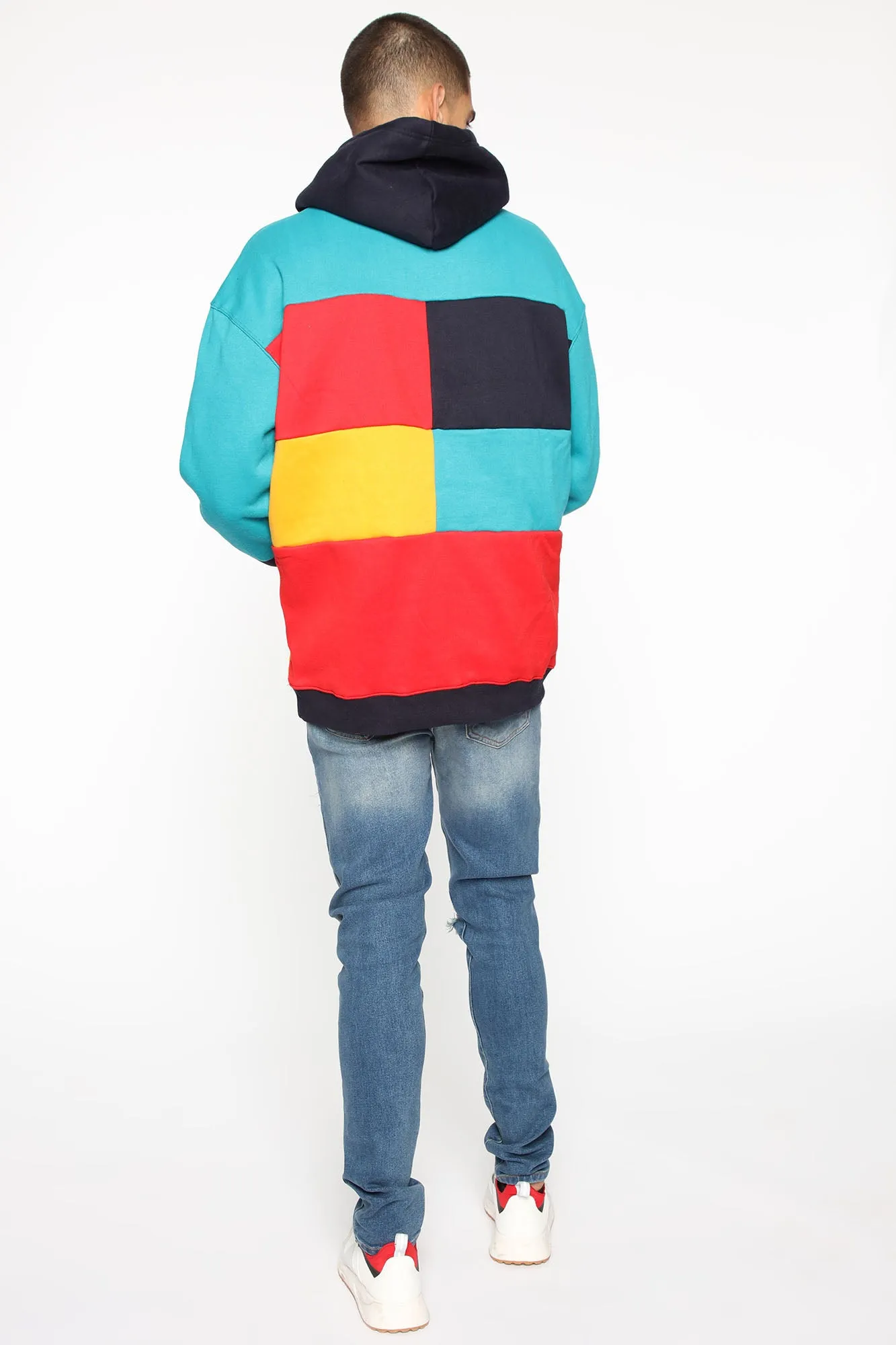 80's Colorblock Hoodie - Multi