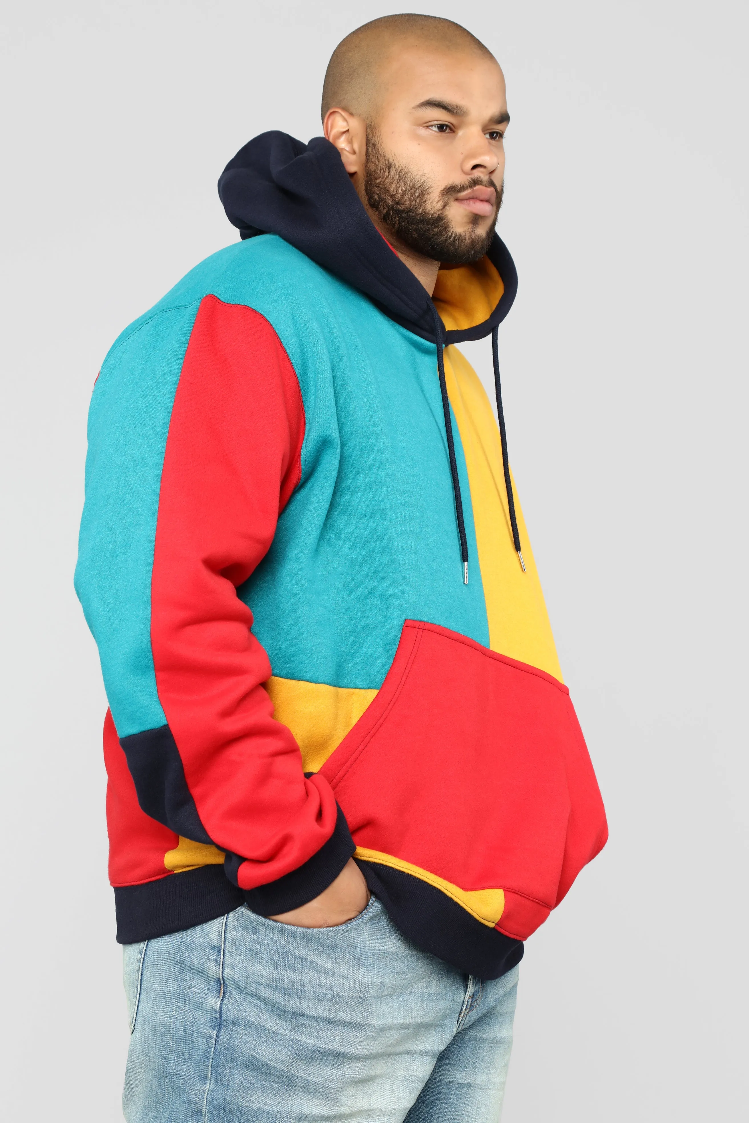 80's Colorblock Hoodie - Multi