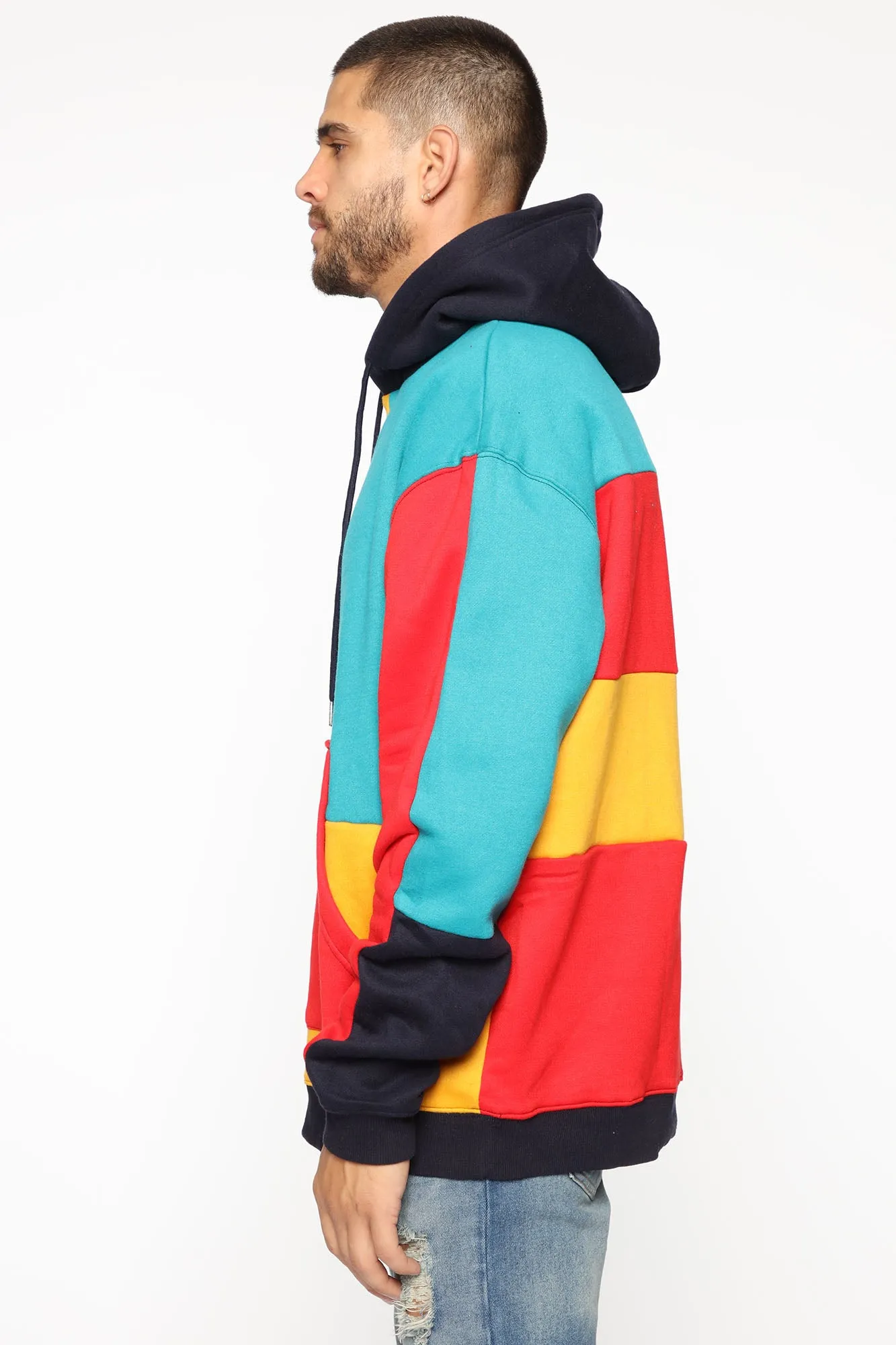 80's Colorblock Hoodie - Multi