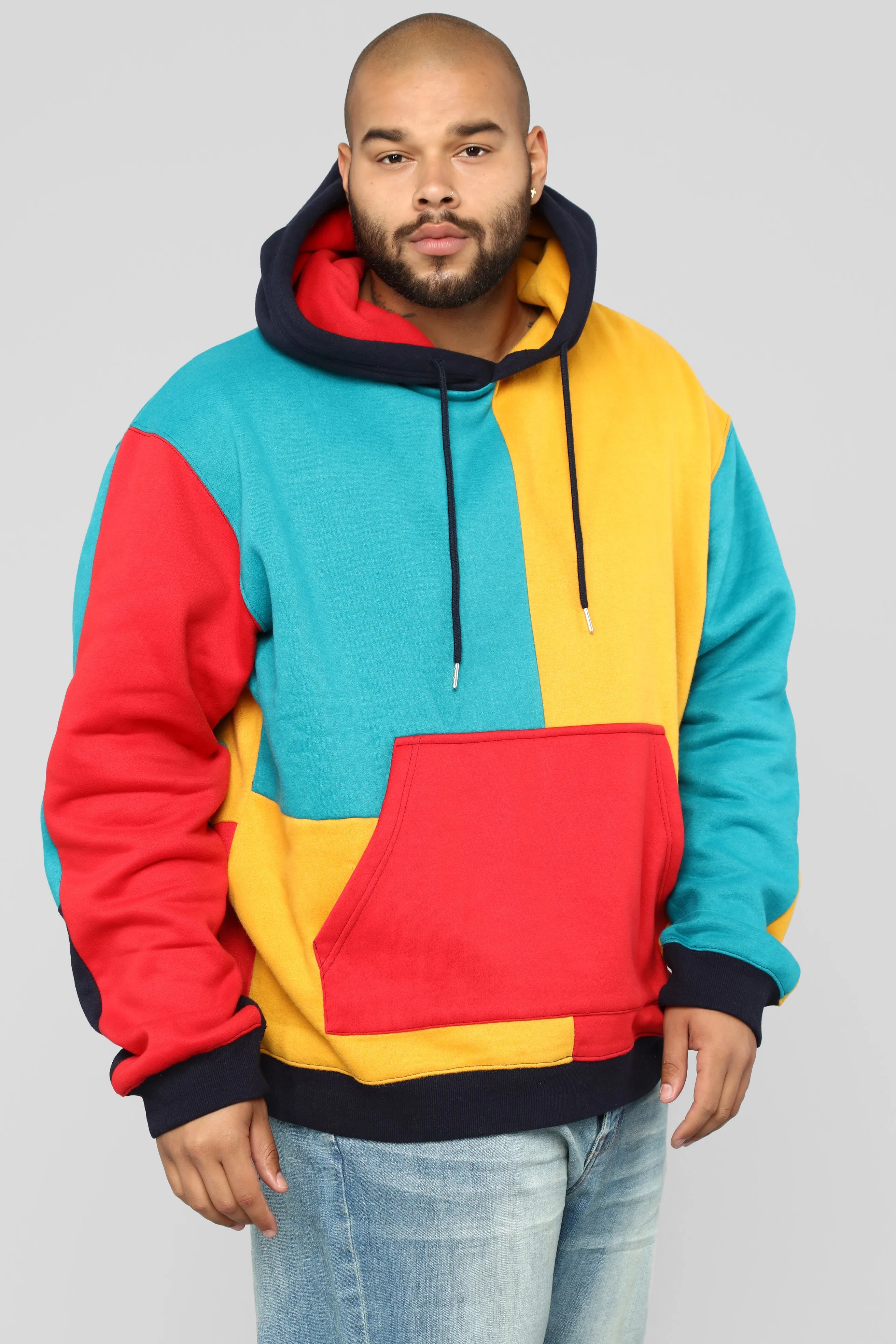 80's Colorblock Hoodie - Multi