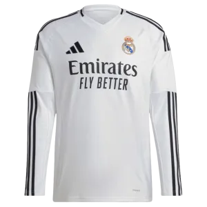 Adidas Real Madrid 24/25 Long Sleeve Home Jersey