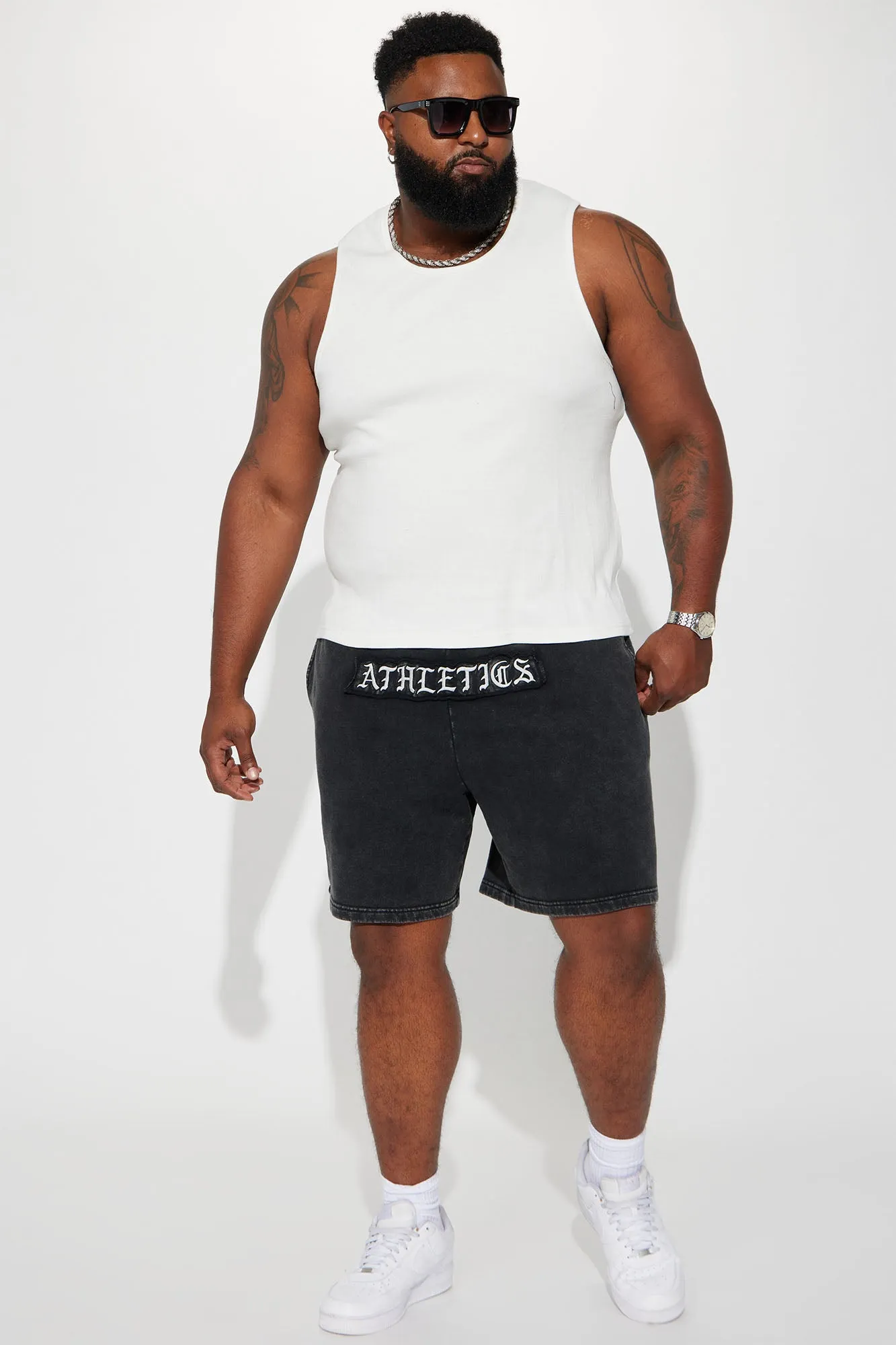 Athletics Relaxed Sweatshort - Black