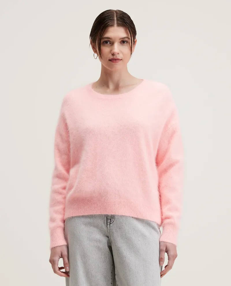 Bellerose Datus Angora Flash Washed Knit Crew Sweater