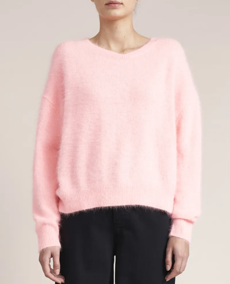 Bellerose Datus Angora Flash Washed Knit Crew Sweater