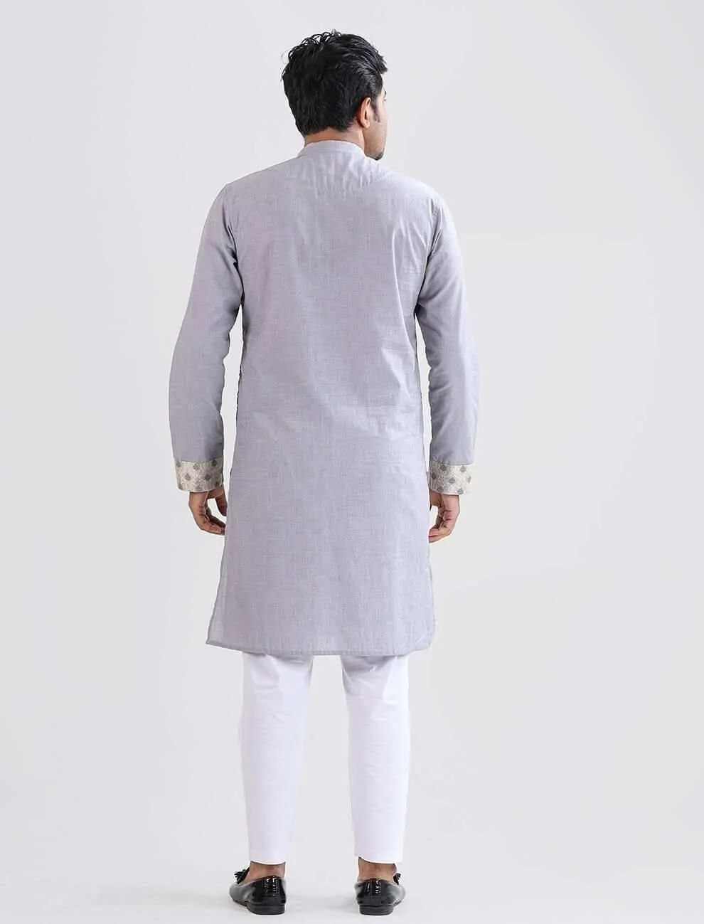 Contrast Slim Fit Panjabi