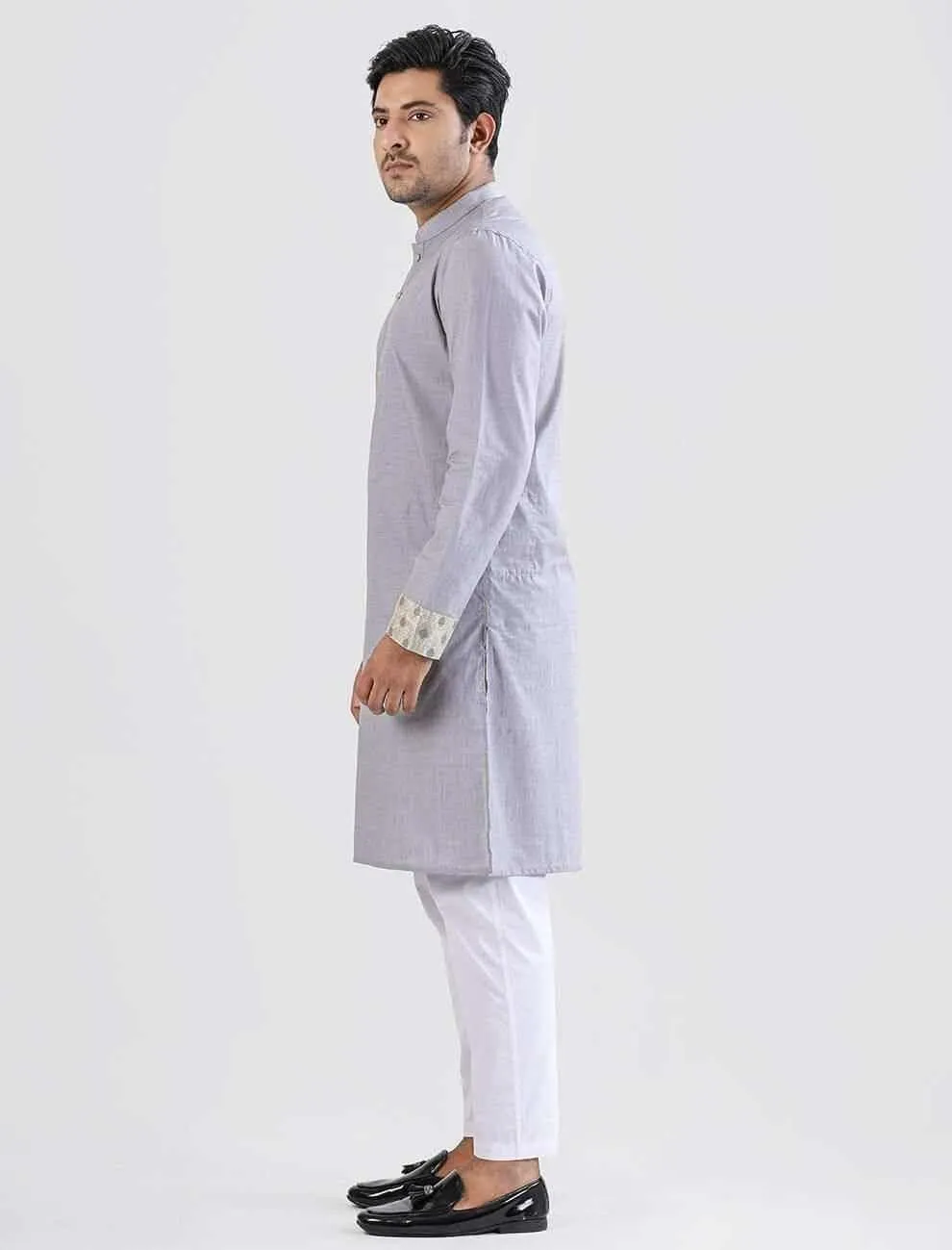 Contrast Slim Fit Panjabi