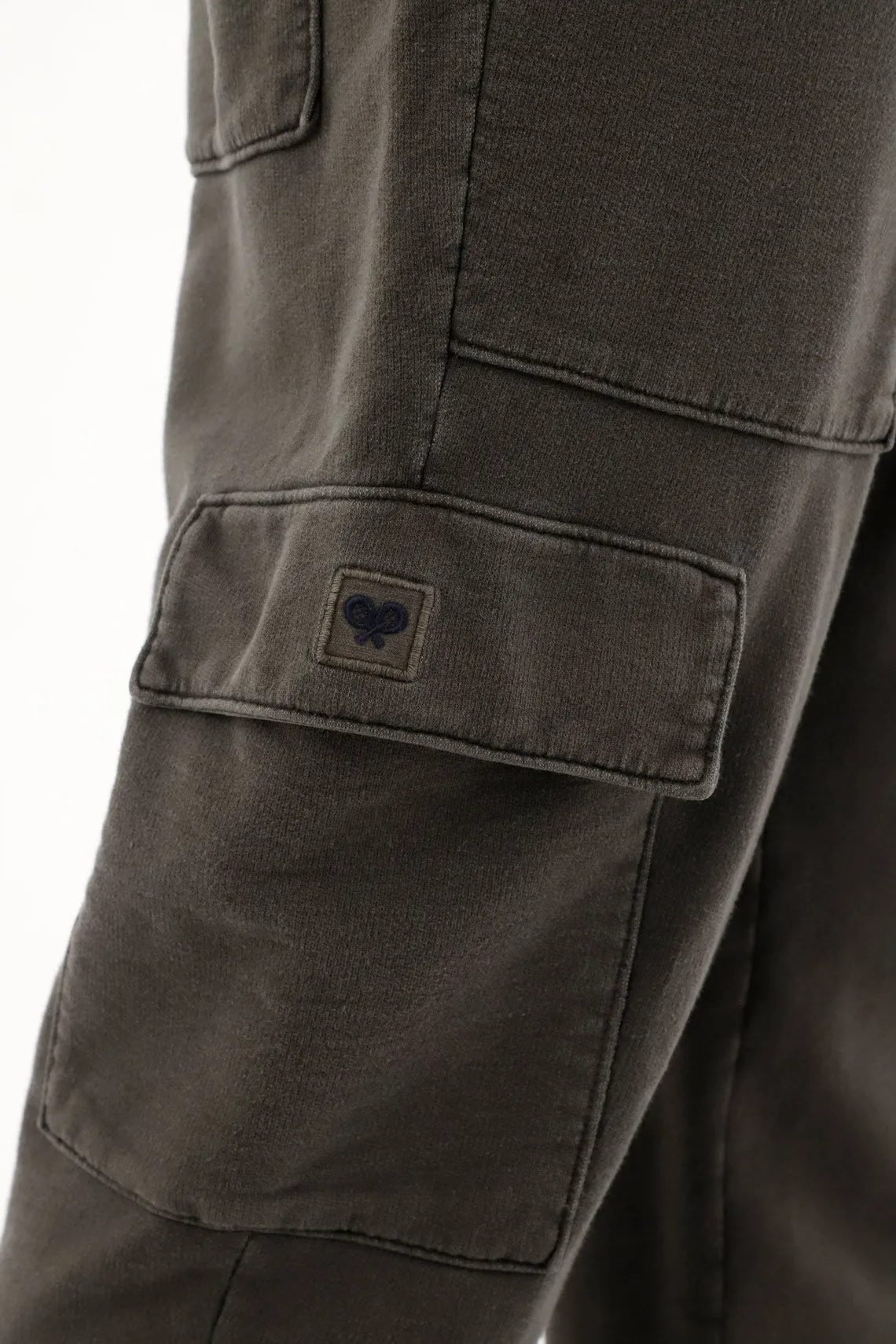 Pantalón tipo cargo gris en algodón 100% para hombre 