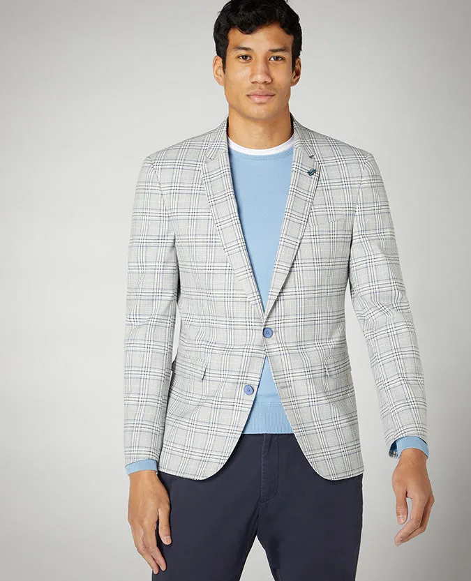 Slim Fit Checked Jacket