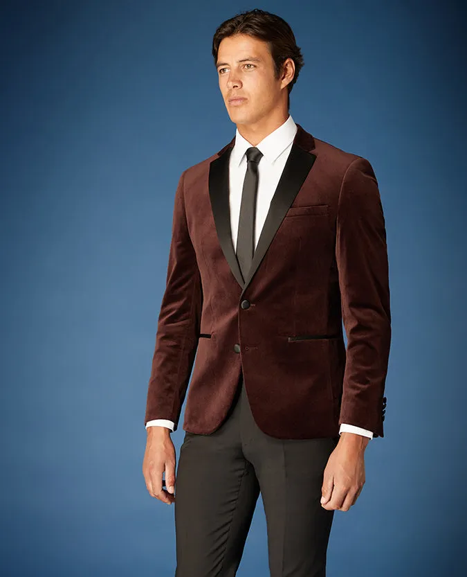 Slim Fit Velvet Jacket