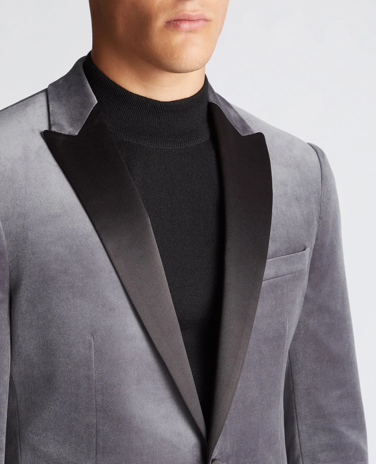 Slim Fit Velvet Jacket