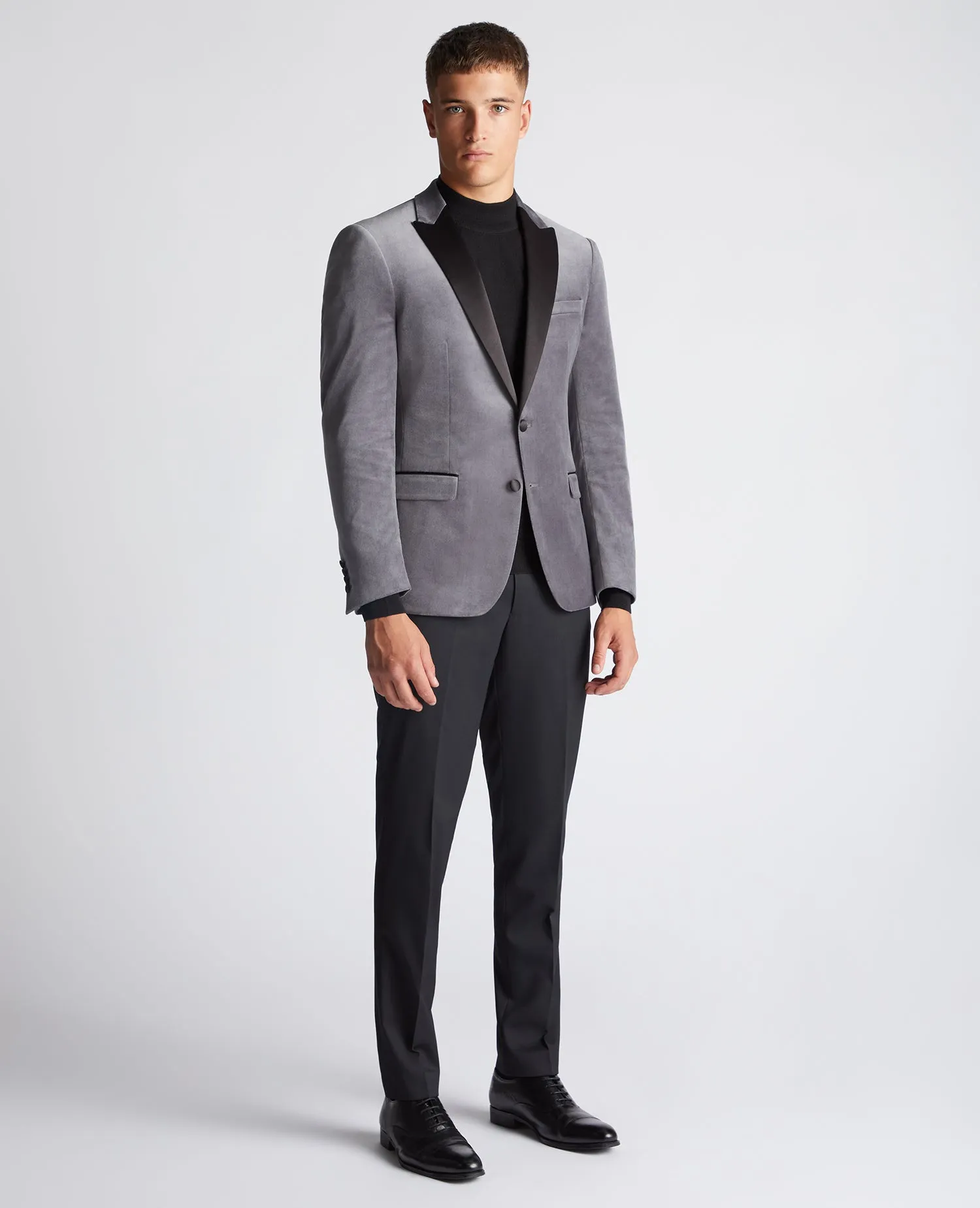 Slim Fit Velvet Jacket